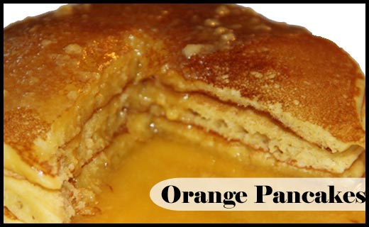 orange pancakes