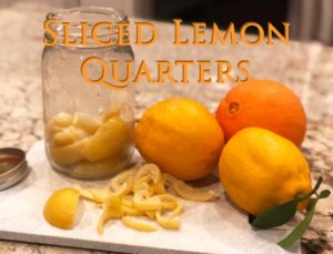 Sliced Lemon Quarters