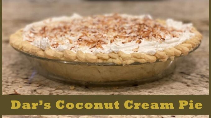 Dar's Coconut Cream Pie