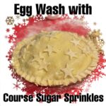 egg wash top of pie